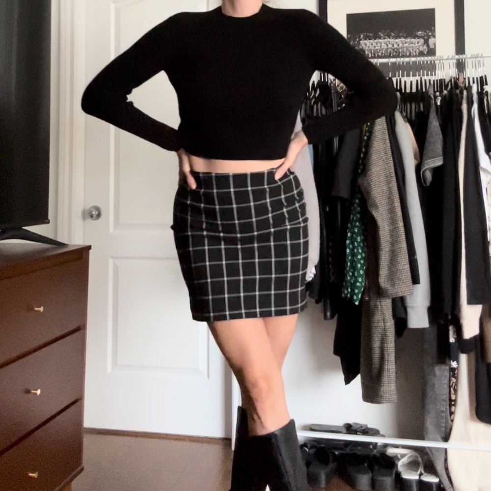 Dynamite Pull On Mini Skirt